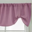 Max Solid Color Window Voile Sheer Curtain Valance Tiers Pink For Cheap