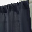 Max Triangular Window Voile Sheer Curtain Valance Tiers Dark Blue 90x90cm Discount