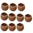 Max 10 Pieces Table Chair Leg Floor Protectors Round Bottom Square Mouth 45-50mm Online Hot Sale