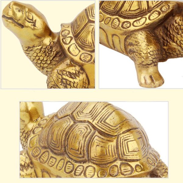 Max Traditional Chinese Feng Shui Lucky Money Blessed Mascot Figurines Turtle Discount