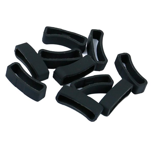 Max 10Pack Watch Silicone Fastener Rings  Black 3 Fashion