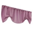 Max Solid Color Window Voile Sheer Curtain Valance Tiers Pink For Cheap