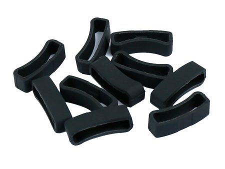 Max 10Pack Watch Silicone Fastener Rings  Black 3 Fashion