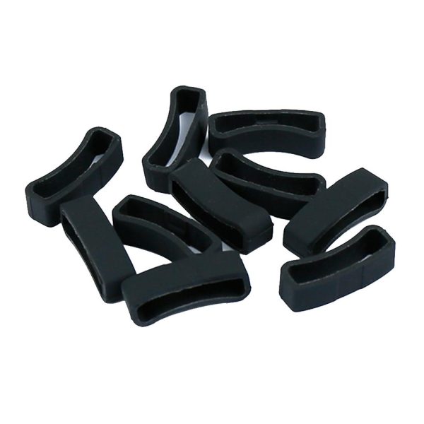 Max 10Pack Watch Silicone Fastener Rings  Black 3 Fashion