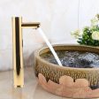 Max Automatic Infrared Sensor Faucet Bathroom Sink Inductive Water Tap Gold A For Cheap