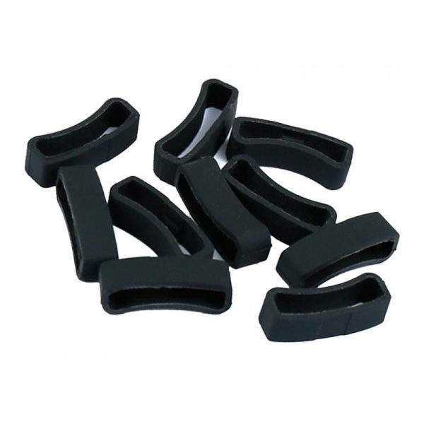 Max 10Pack Watch Silicone Fastener Rings  Black 3 Fashion