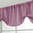 Max Solid Color Window Voile Sheer Curtain Valance Tiers Pink For Cheap