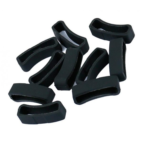 Max 10Pack Watch Silicone Fastener Rings  Black 3 Fashion