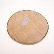 Max Round Bamboo Sieve Handmade Bamboo Weaving Baskets Kitchen Fruit Plate 22cm on Sale